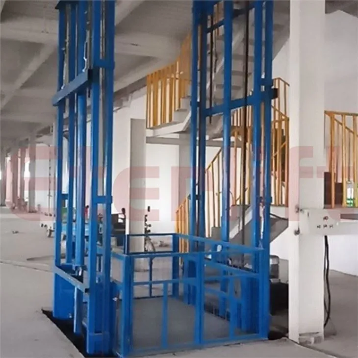 Guide Rail Type Cargo Lift For Warehouse